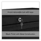 Alera® Lateral File, 3 Legal/Letter/A4/A5-Size File Drawers, Black, 42" x 18.63" x 40.25" (ALEHLF4241BL) Each