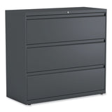 Alera® Lateral File, 3 Legal/Letter/A4/A5-Size File Drawers, Charcoal, 42" x 18.63" x 40.25" (ALEHLF4241CC) Each
