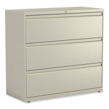 Alera® Lateral File, 3 Legal/Letter/A4/A5-Size File Drawers, Putty, 42" x 18.63" x 40.25" (ALEHLF4241PY) Each