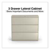 Alera® Lateral File, 3 Legal/Letter/A4/A5-Size File Drawers, Putty, 42" x 18.63" x 40.25" (ALEHLF4241PY) Each