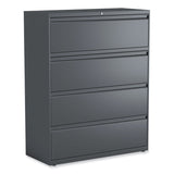 Alera® Lateral File, 4 Legal/Letter/A4/A5-Size File Drawers, Charcoal, 42" x 18.63" x 52.5" (ALEHLF4254CC) Each