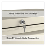 Alera® Lateral File, 4 Legal/Letter-Size File Drawers, Putty, 42" x 18.63" x 52.5" (ALEHLF4254PY) Each