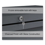 Alera® Lateral File, 5 Legal/Letter/A4/A5-Size File Drawers, Charcoal, 42" x 18.63" x 67.63" (ALEHLF4267CC) Each