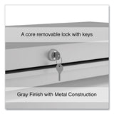 Alera® Lateral File, 5 Legal/Letter/A4/A5-Size File Drawers, 1 Roll-Out Posting Shelf, Light Gray, 42" x 18.63" x 67.63" (ALEHLF4267LG) Each