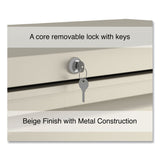 Alera® Lateral File, 5 Legal/Letter/A4/A5-Size File Drawers, Putty, 42" x 18.63" x 67.63" (ALEHLF4267PY) Each