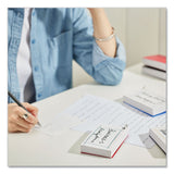 Universal® Ring Index Cards, Ruled, 3 x 5, White, 100/Pack (UNV47300) Pack of 100