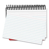 Universal® Spiral Bound Index Cards, Ruled, 4 x 6, White, 120/Pack (UNV47302) Pack of 2