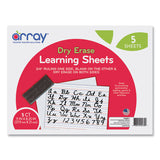 Pacon® GoWrite! Dry Erase Learning Boards, 8.25 x 11, White Surface, 5/Pack (PACLB8511) Pack of 5