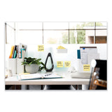 Post-it® Notes Super Sticky 100% Recycled Paper Super Sticky Notes, 3" x 3", Canary Yellow, 70 Sheets/Pad, 5 Pads/Pack (MMM654R5SSCY) Pack of 5
