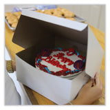 SCT® White One-Piece Non-Window Bakery Boxes, Standard, 8 x 8 x 4, White, Paper, 250/Bundle (SCH1541) 1 Bundle