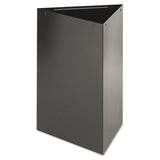 Safco® Trifecta Waste Receptacle, 38" High Base, 21 gal, Steel, Black, Ships in 1-3 Business Days (SAF9553BL) Each