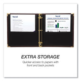 Samsill® Classic Collection Ring Binder, 3 Rings, 1.5" Capacity, 11 x 8.5, Burgundy (SAM15154) Each