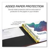 Samsill® Classic Collection Ring Binder, 3 Rings, 1.5" Capacity, 11 x 8.5, Burgundy (SAM15154) Each
