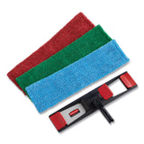 Rubbermaid® Commercial Adaptable Flat Mop Pads, Microfiber, 19.5 x 5.5, Blue (RCP2132427) Each