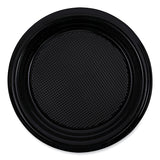 Boardwalk® Hi-Impact Plastic Dinnerware, Plate, 6" dia, Black, 1,000/Carton (BWKPLTHIPS6BL) Case of 1000