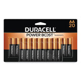 Duracell® Power Boost CopperTop Alkaline AA Batteries, 20/Pack (DURMN1500B20Z) Pack of 20