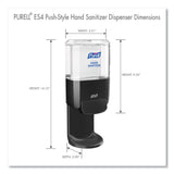 PURELL® Push-Style Hand Sanitizer Dispenser, 1,200 mL, 5.25 x 8.56 x 12.13, Graphite (GOJ502401) Each