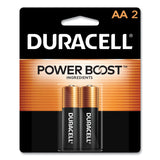 Duracell® Power Boost CopperTop Alkaline AA Batteries, 2/Pack (DURMN1500B2Z) Pack of 2