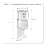 PURELL® Push-Style Hand Sanitizer Dispenser, 1,200 mL, 5.25 x 8.56 x 12.13, White (GOJ502001) Each