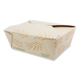 World Centric® No Tree Folded Takeout Containers, 46 oz, 5.5 x 6.9 x 2.5, Natural, Sugarcane, 300/Carton (WORTONT8) Case of 300