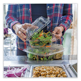 World Centric® PLA Hinged Clamshells, 46 oz, 8.3 x 8.6 x 3.1, Clear, Plastic, 300/Carton (WORKLCS8N) Case of 300