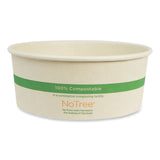 World Centric® No Tree Wide Paper Bowls, 24 oz, 5.9" Diameter x 2.4"h, Natural, Sugarcane, 300/Carton (WORBONT24W) Case of 300