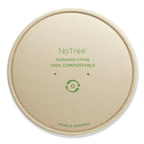 World Centric® Paper Lids for Bowls. 5.9" Diameter, Natural, Paper, 300/Carton (WORBOLNT24W) Case of 300