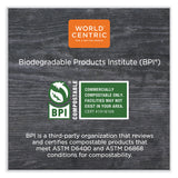 World Centric® PLA Hinged Clamshells, 23 oz, 4.9 x 9 x 3.5, Clear, Plastic, 200/Carton (WORKLCS95N) Case of 200