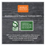 World Centric® No Tree Folded Takeout Containers, 95 oz, 6.5 x 8.7 x 3.5, Natural, Sugarcane, 160/Carton (WORTONT4) Case of 160