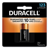 Duracell® Specialty High-Power Lithium Battery, 123, 3 V (DURDL123ABPK) Each