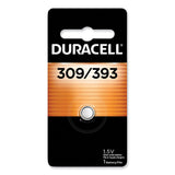 Duracell® Button Cell Battery, 309/393, 1.5 V (DURD309393) Each