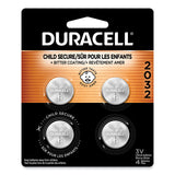 Duracell® Lithium Coin Batteries With Bitterant, 2032, 4/Pack (DURDL2032B4PK) Pack of 4