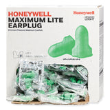 Howard Leight® by Honeywell MAXIMUM Lite Single-Use Earplugs, Cordless, 30NRR, Green, 200 Pairs (HOWLPF1) 200 Pairs