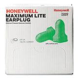 Howard Leight® by Honeywell MAXIMUM Lite Single-Use Earplugs, Corded, 30NRR, Green, 100 Pairs (HOWLPF30) Box of 100