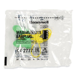 Howard Leight® by Honeywell MAXIMUM Lite Single-Use Earplugs, Corded, 30NRR, Green, 100 Pairs (HOWLPF30) Box of 100