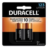 Duracell® Specialty High-Power Lithium Battery, 123, 3 V, 2/Pack (DURDL123AB2BPK) Pack of 2