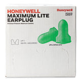Howard Leight® by Honeywell MAXIMUM Lite Single-Use Earplugs, Cordless, 30NRR, Green, 200 Pairs (HOWLPF1) 200 Pairs