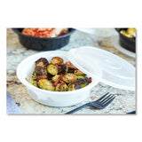 Pactiv Evergreen Newspring VERSAtainer Microwavable Containers, Round, 16 oz, 6 x 6 x 1.5, White/Clear, Plastic, 150/Carton (PCTNC718) Case of 150