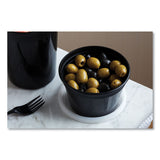 Pactiv Evergreen Newspring DELItainer Microwavable Container, 16 oz, 4.55 x 4.55 x 3.1, Black/Clear, Plastic, 240/Carton (PCTYSD2516B) Case of 240