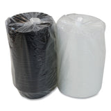 Pactiv Evergreen Newspring VERSAtainer Microwavable Containers, Oval, 24 oz, 9.1 x 6.7 x 1.45, Black/Clear, Plastic, 150/Carton (PCTOC24B) Case of 150