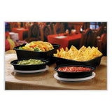 Pactiv Evergreen Newspring VERSAtainer Microwavable Containers, Oval, 8 oz, 5.7 x 4 x 1.45, Black/Clear, Plastic, 150/Carton (PCTOC08B) Case of 150