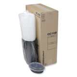 Pactiv Evergreen Newspring VERSAtainer Microwavable Containers, Oval, 16 oz, 6.8 x 4.8 x 1.9, Black/Clear, Plastic, 150/Carton (PCTOC16B) Case of 150