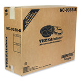 Pactiv Evergreen Newspring VERSAtainer Microwavable Containers, Round, 3-Compartment, 39 oz, 9 x 9 x 2.25, Black/Clear, Plastic, 150/Carton (PCTNC9388B) Case of 150