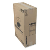 Pactiv Evergreen Newspring VERSAtainer Microwavable Containers, Oval, 16 oz, 6.8 x 4.8 x 1.9, Black/Clear, Plastic, 150/Carton (PCTOC16B) Case of 150