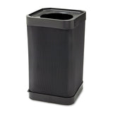 Safco® At-Your-Disposal Top-Open Receptacle, 38 gal, Polyethylene, Black (SAF9790BL) Each