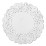 AmerCareRoyal® Lace Doilies, Round, 4", White, 10,000/Carton (RPPLD4) Case of 10000