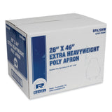 Royal Heavyweight Poly Aprons, 28 x 46, 1.77 mil, One Size Fits All, White, 500/Carton (RPPRPA20HW) 1 Case