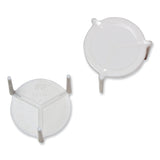 AmerCareRoyal® Pizza Savers, Plastic, White, 100/Box, 10 Boxes/Carton (RPPRPS1M) Case of 1000