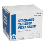 AmerCareRoyal® Pizza Savers, Plastic, White, 100/Box, 10 Boxes/Carton (RPPRPS1M) Case of 1000