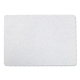 AmerCareRoyal® Embossed Scalloped Edges Placemats, 9.5 x 13.5, White, 1,000/Carton (RPPWSS914) Case of 1000